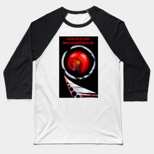 Jason vs Hal 9000 Baseball T-Shirt